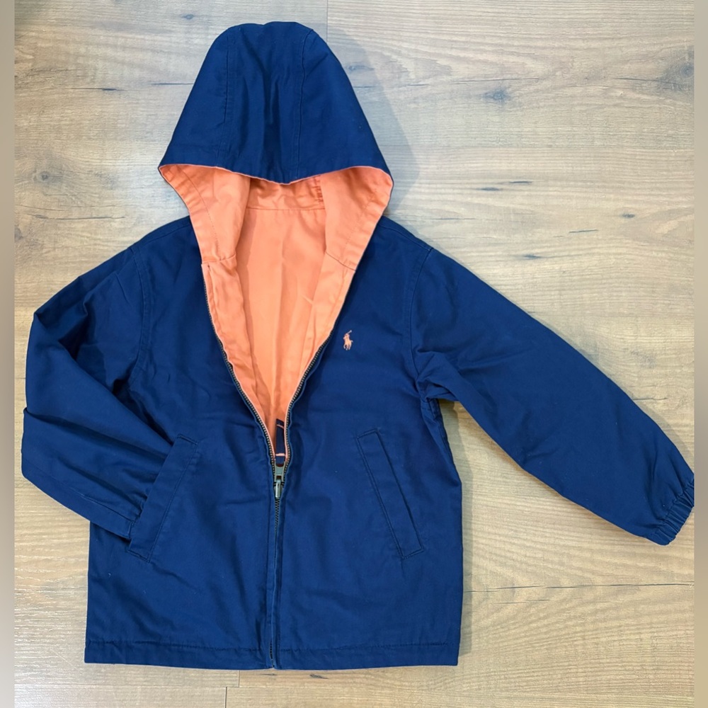 Polo by Ralph Lauren Reversible Jacket 
Blue/Orange -4T